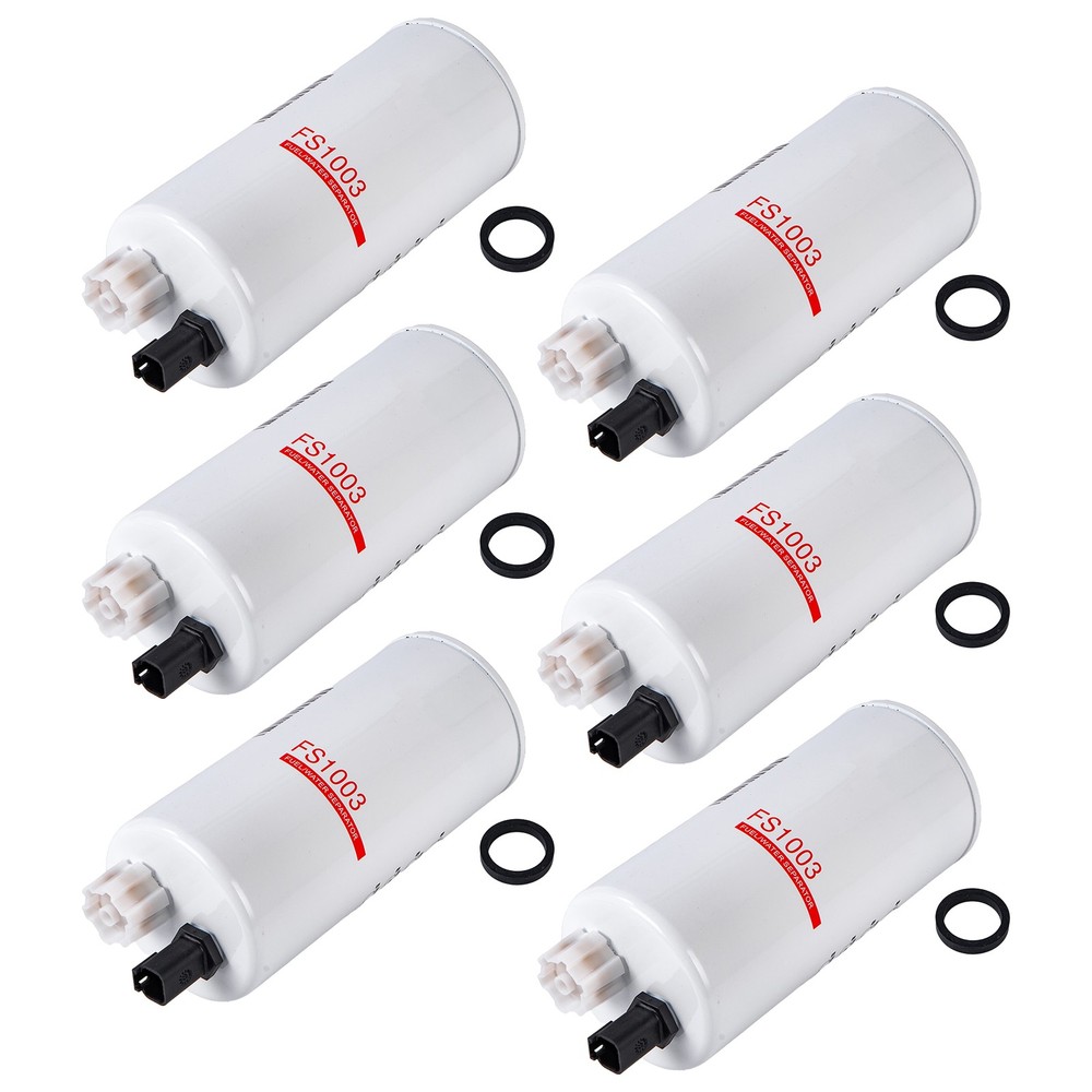 6PCS New Fuel Filter With Water Separator For Peterbilt Volvo Part Number FS1003