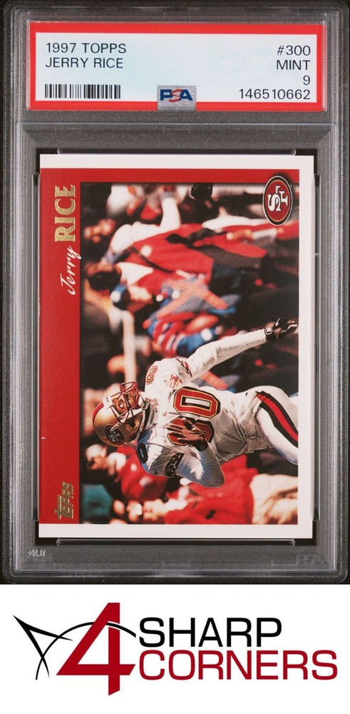 1997 Topps #300 Jerry Rice 49Ers Hof Psa 94SC is the hobby's first consignment choice on eBay!