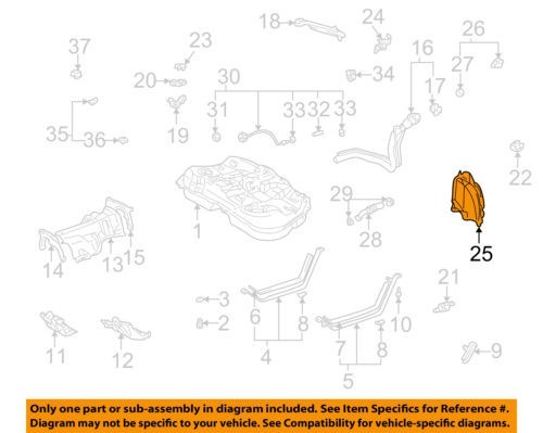 TOYOTA OEM 01-03 Highlander 3.0L-V6 Fuel System-Protector 7727748030