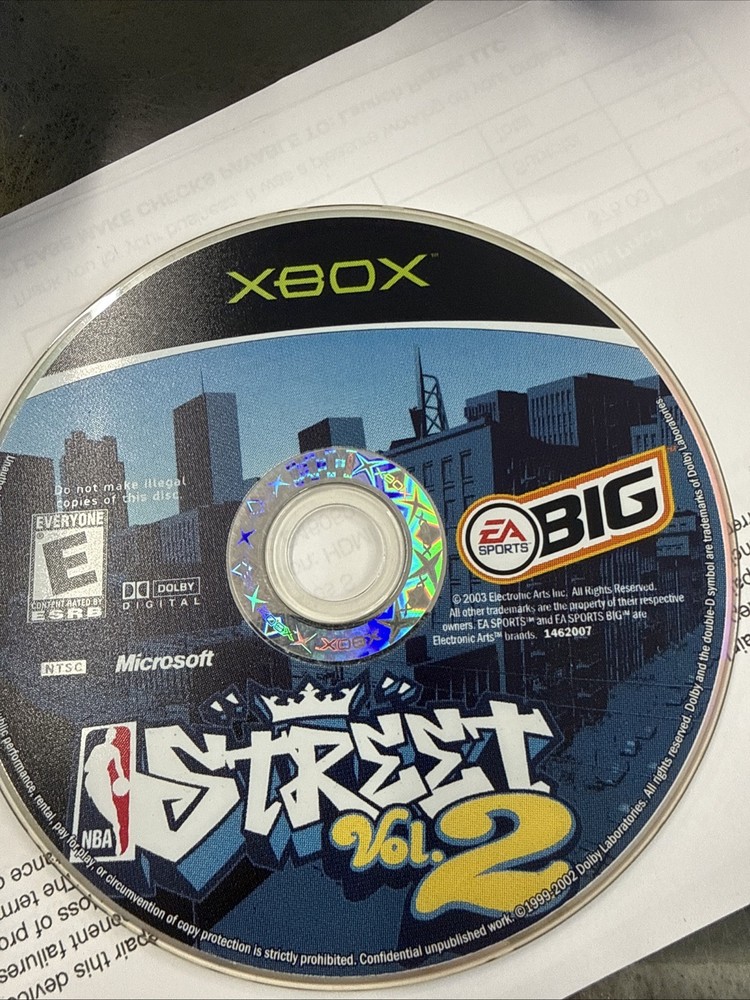 NBA Street Vol. 2 Xbox Disc Only Tested