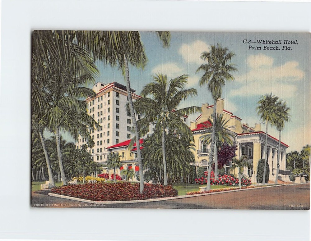 Postcard Whitehall Hotel Palm Beach Florida USA North America