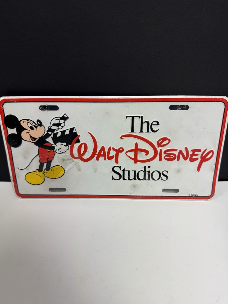 Mickey Mouse The Walt Disney Studios Decorative Aluminum  License Plate New
