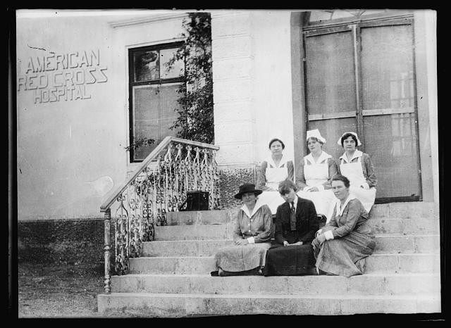 Photo:Podgoritza Montenegro 1920 American Red Cross Hospital Nurses
