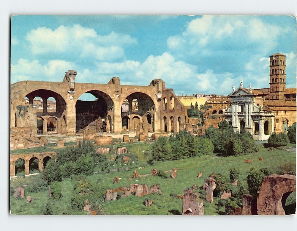 Postcard Roman Forum Rome Italy