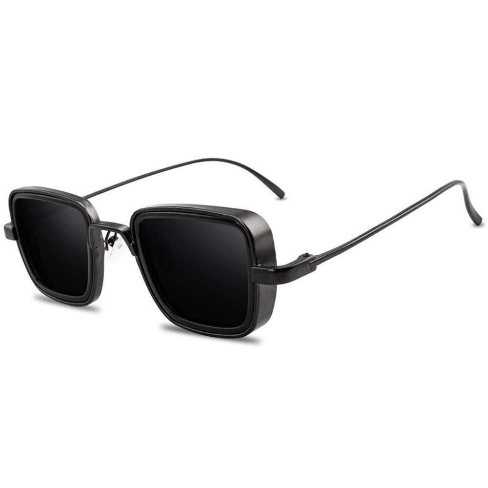 Retro Thick Edge Sunglasses for Men: Metal Frame and PC Lenses for Enhanced Styl