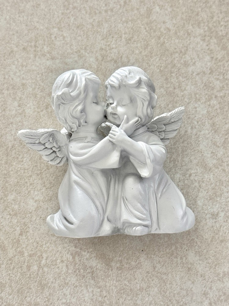 Kissing Angles Cherub Small Resin Figurine