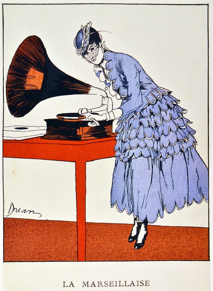 Decor poster.Interior design Art Nouveau.Fashion Phonograph.6281