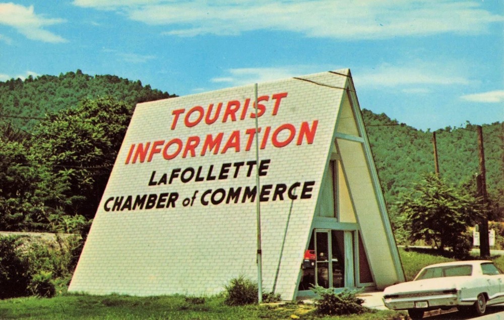 Chamber of Commerce Building - LaFollette Tennessee TN - Postcard