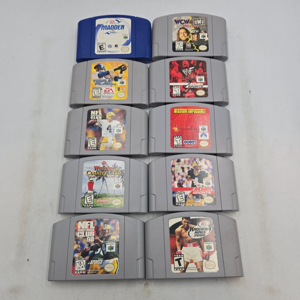 Nintendo 64 Game lot of 10- N64 Cartridges