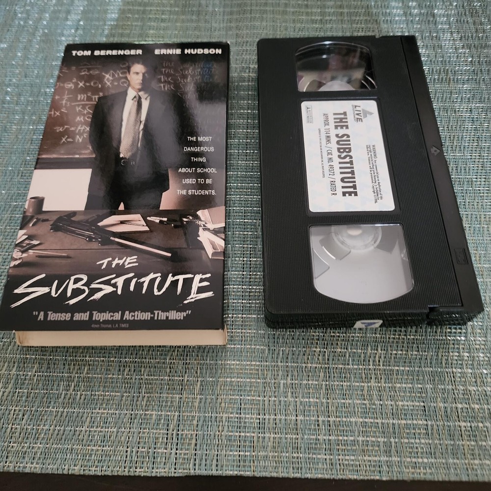 The Substitute VHS 1996 Tom Berenger Ernie Hudson Action Thriller Movie