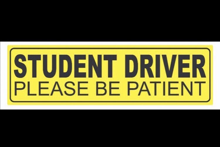 Car Bumper Magnet Student Driver Decal Sign Sticker