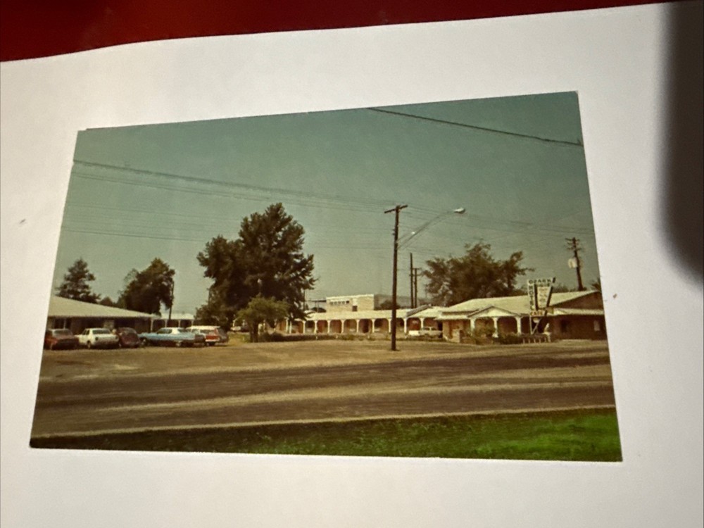 Ozark Arkansas Ozark Motel Cafe c1970 Postcard