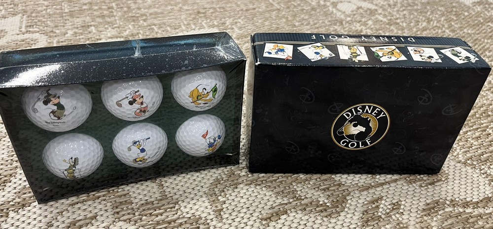 Disney Character Pinnacle Golf Balls – In Original Box -Set of 6 Balls Mickey