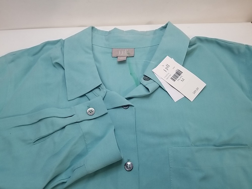 J. Jill Womens Pacific Medium Button Up Tunic Long Sleeve Shirt Top