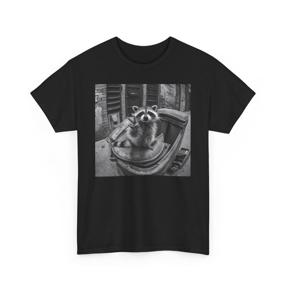 Funny Raccoon Selfie T-Shirt - Men Women Animal Humorous Novelty Tee