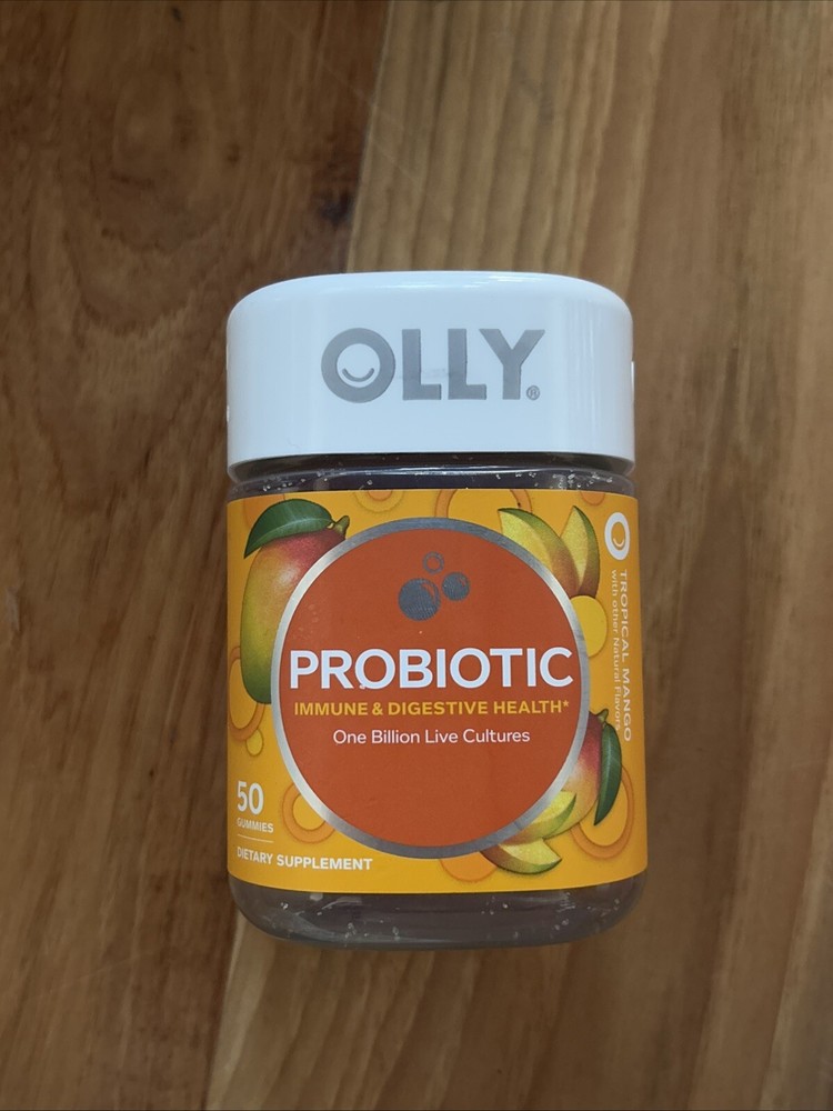 OLLY Probiotic 50 Gummies, Immune and Digestive Support Tropical Mango Exp 11/24
