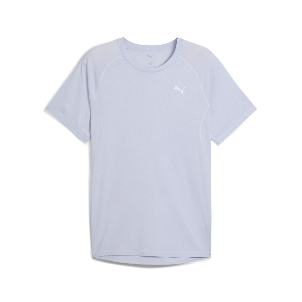 PUMA Run Velocity Crew Neck Short Sleeve Athletic T-Shirt Mens Blue Casual Tops