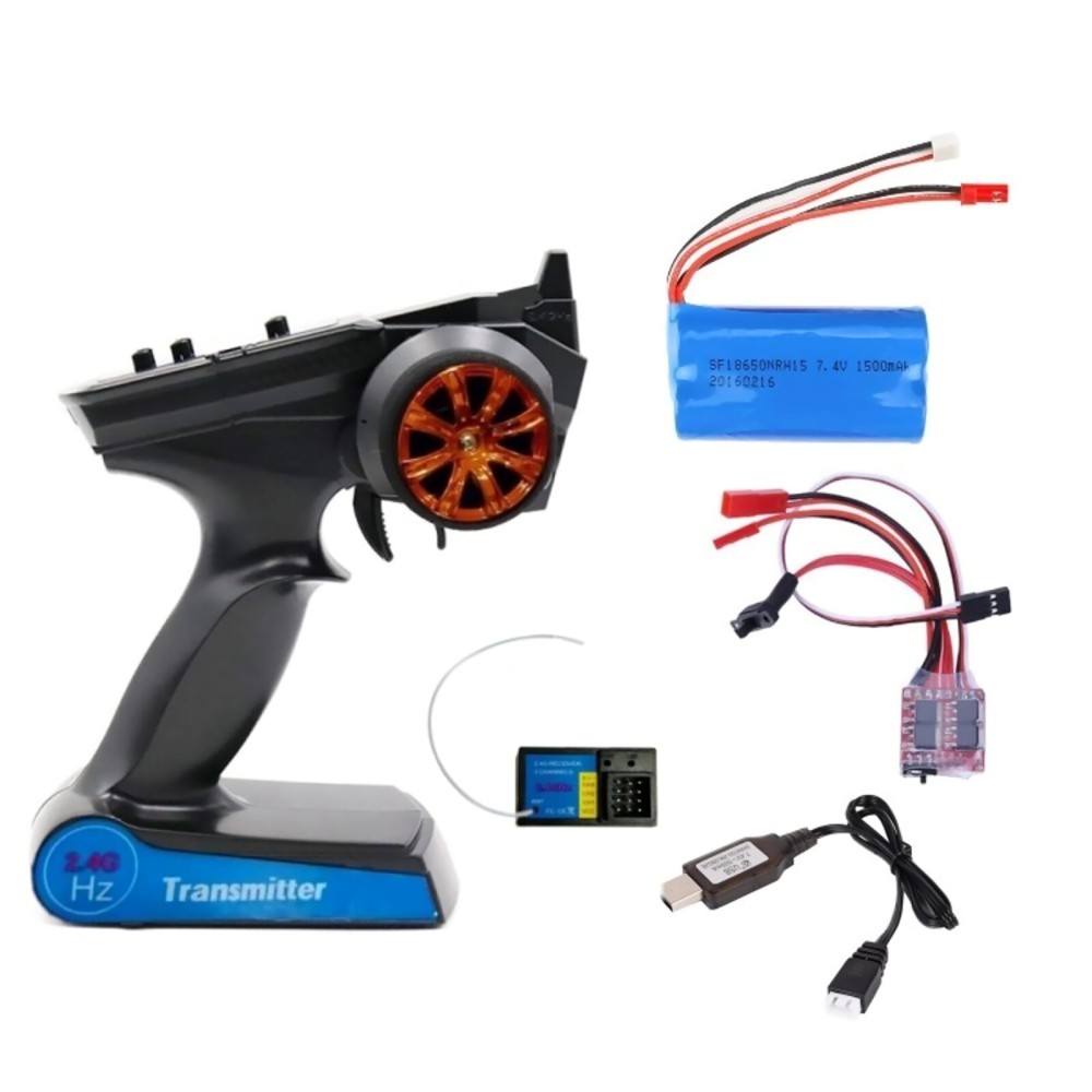 2.4G 3CH RC Transmitter Set for WPL C24 C34 C44 B14 B24 B16 B36 MN99S RC Car