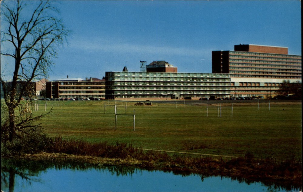 Medical Health Center Ohio State University Columbus ~ 1950-60s vintage postcard