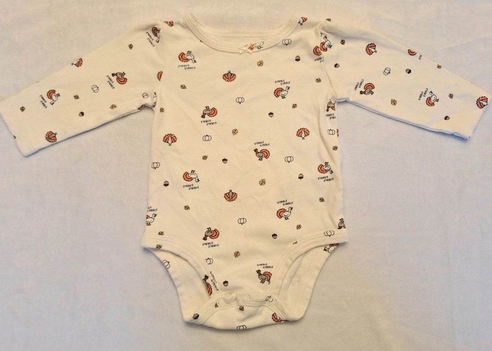 Carter's Thanksgiving Shirt - Girl's - 6 Months -  Long Sleeved