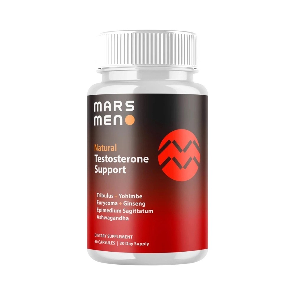 (1 Pack) Mars Men Male Support Supplement Advanced Formula MarsMen 60 Capsules