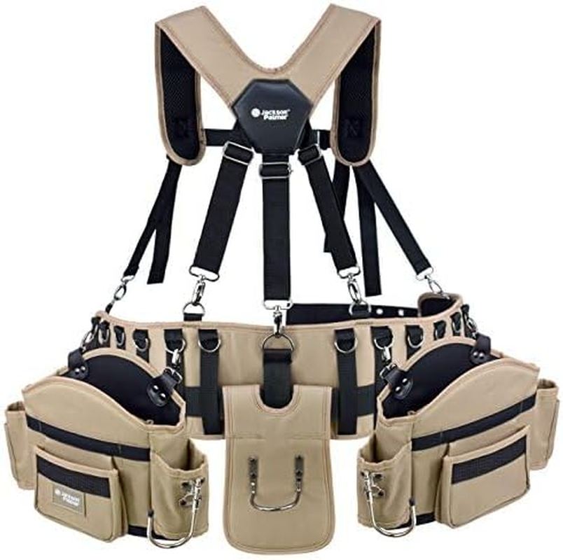 Pro Comfort Rig Tan & Black Professional Tool Belt  