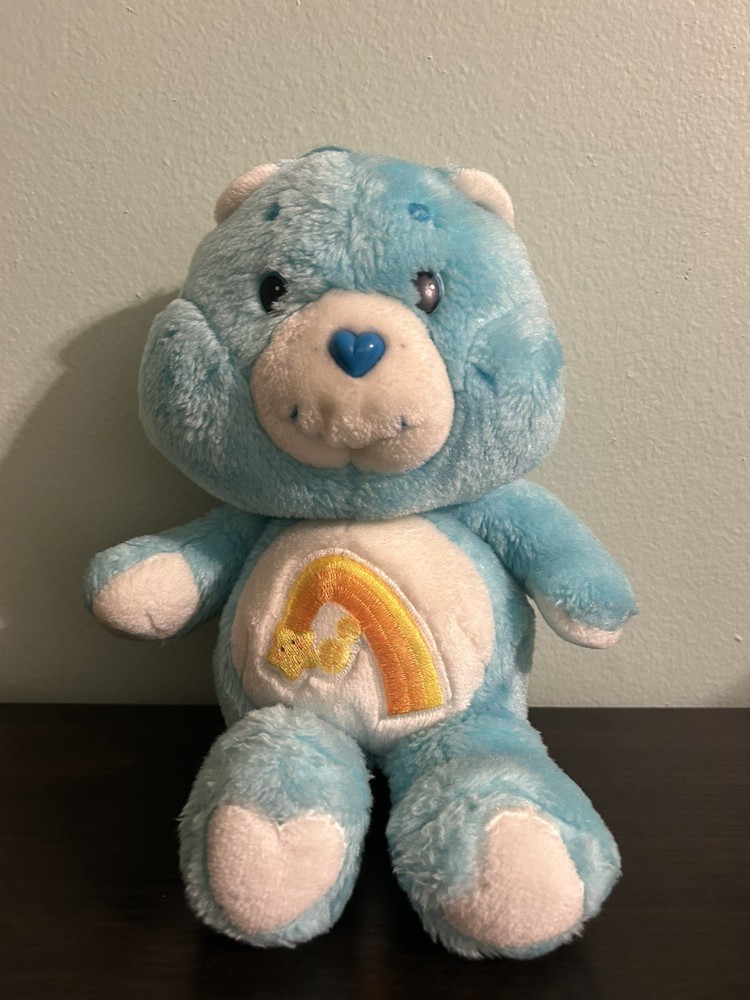 Vintage Care Bears Wish Bear Plush 13” Shooting Star Stuffed Animal 1983 Kenner