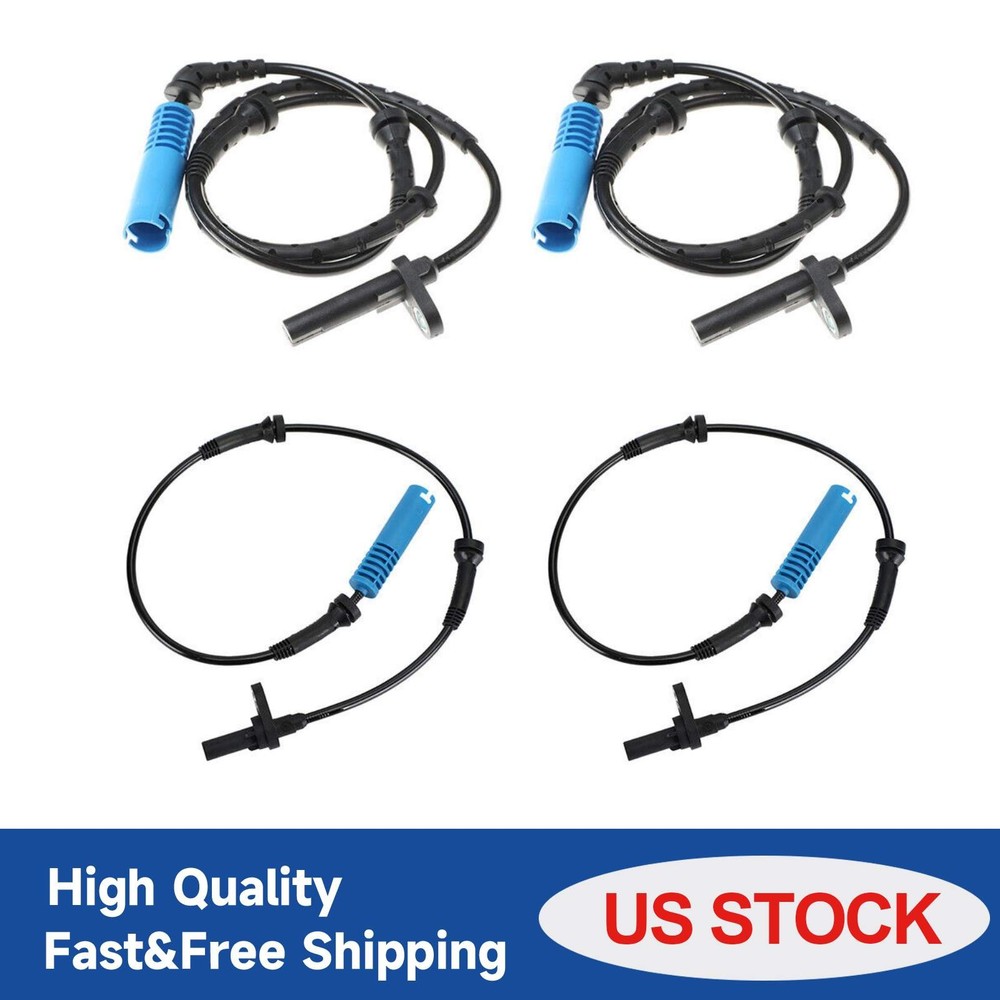 4Pcs For BMW Front and Rear Left /Right ABS Speed Sensor E60 E63 E64 34526771703