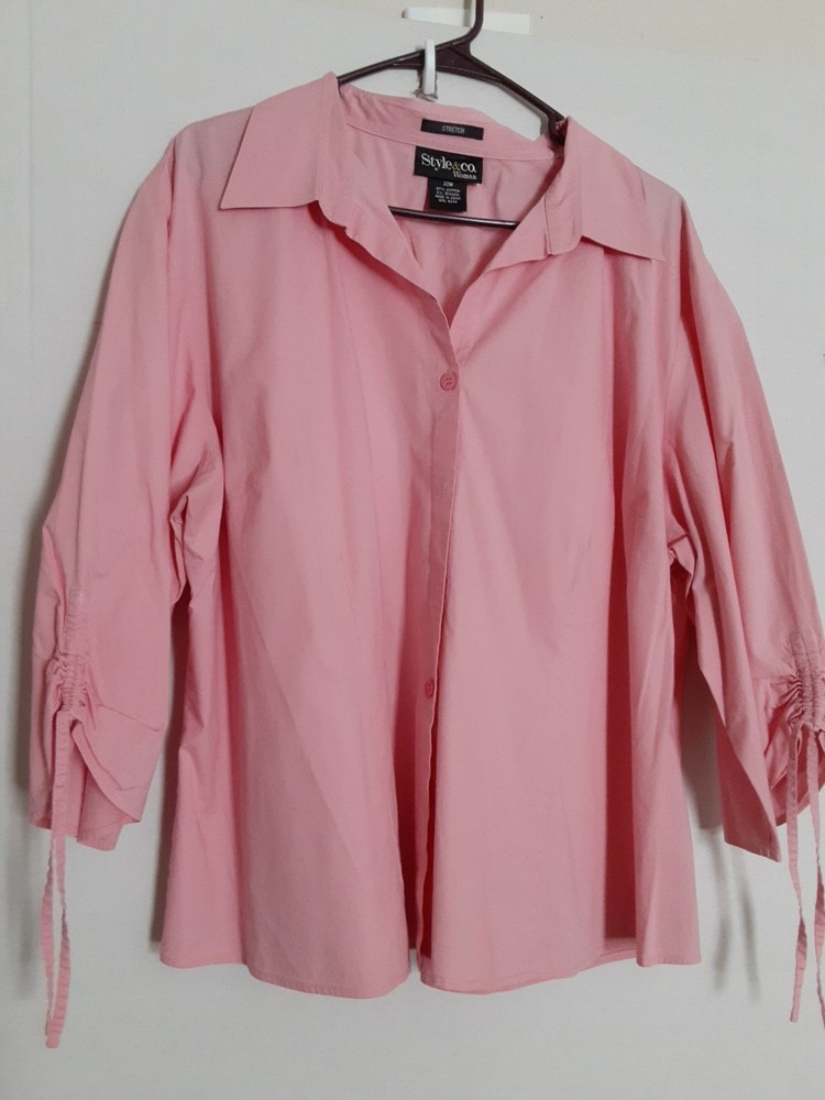 Style & Co Womens Button Up Size 22w