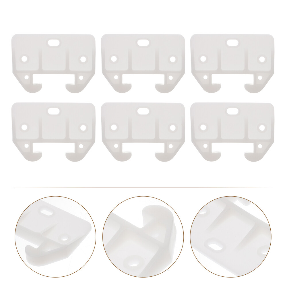 12 Pcs Plastic Track Guides Slides Furniture Rail Glides Slider Drawer