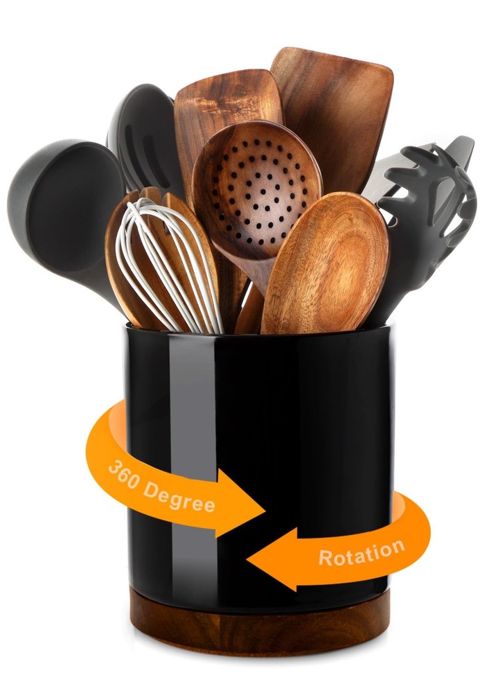 360° Rotating Utensil Holder, 7.2