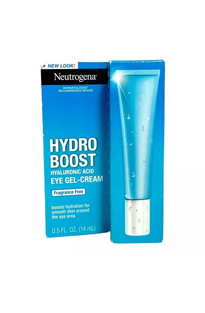 Neutrogena Hydro Boost Hyaluronic Acid Eye Gel-Cream Fragrance-Free 0.5fl.oz NEW