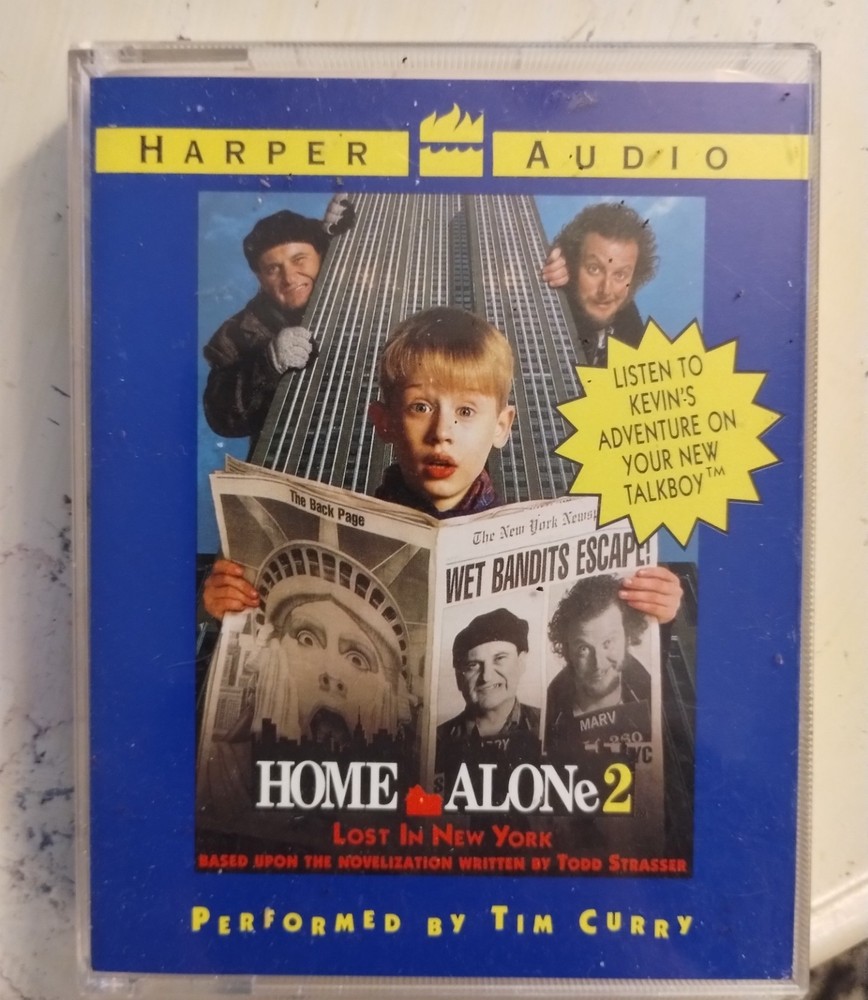 Home Alone 2 Lost in New York (Audio Cassette Tape) Read by Tim Curry Inserts