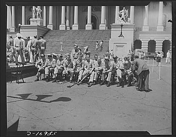 Photo:Washington DC 1930s Group Portrait U.S. Capitol Steps Men Uniforms