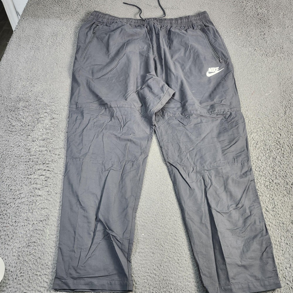 Nike Pants Mens 3XL Gray Track Elastic Waist Zip Pockets Athletic Lightweight