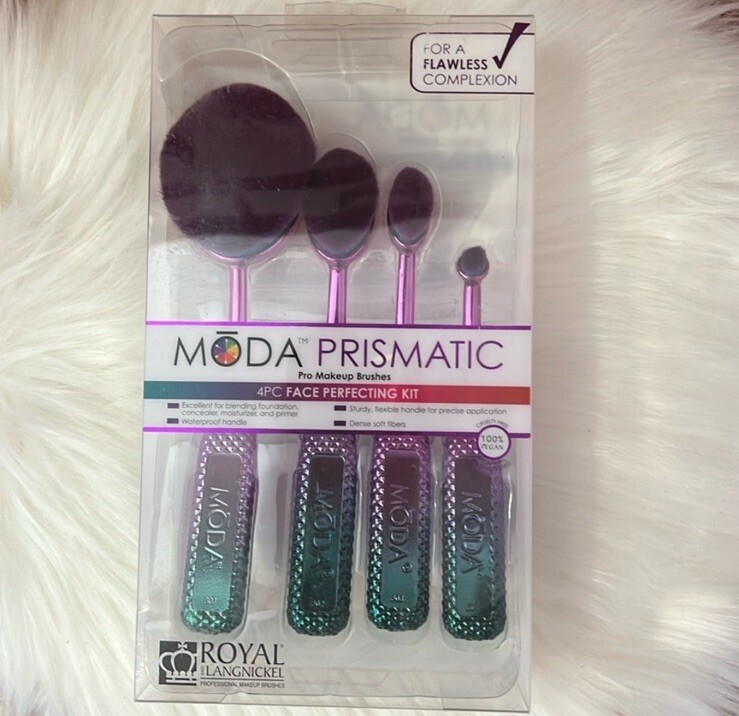 Moda Prismatic Pro Makeup Brushes Face Perfecting Kit