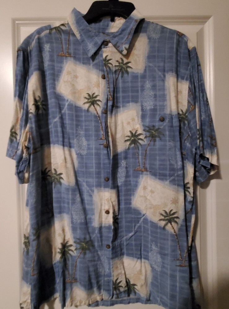 Batik Bay XL Men's Hawaiian Shirt- Multicolor- 100% Rayon- Tropical Beach Wear