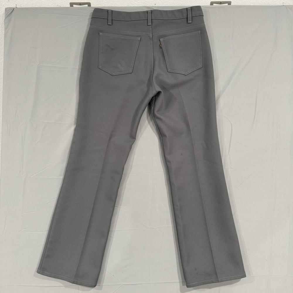 Vintage 90s Levis 517 36x31 Bootcut Black Gold Tab Saddleman Pants Jeans Grey