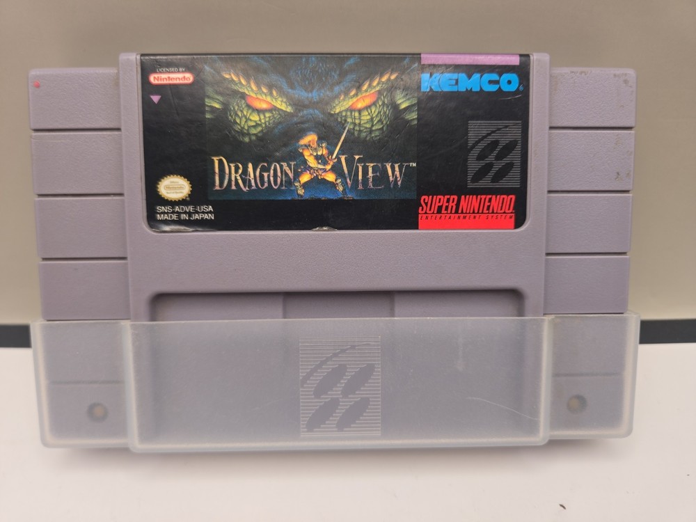 Dragon View SNES Super Nintendo Authentic Tested Clean Label USA RPG