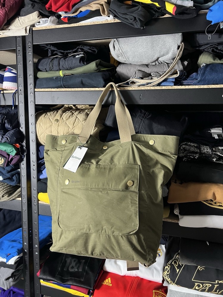NWT Barbour Transport 3‑Way Tote/Backpack Bag – Olive Green