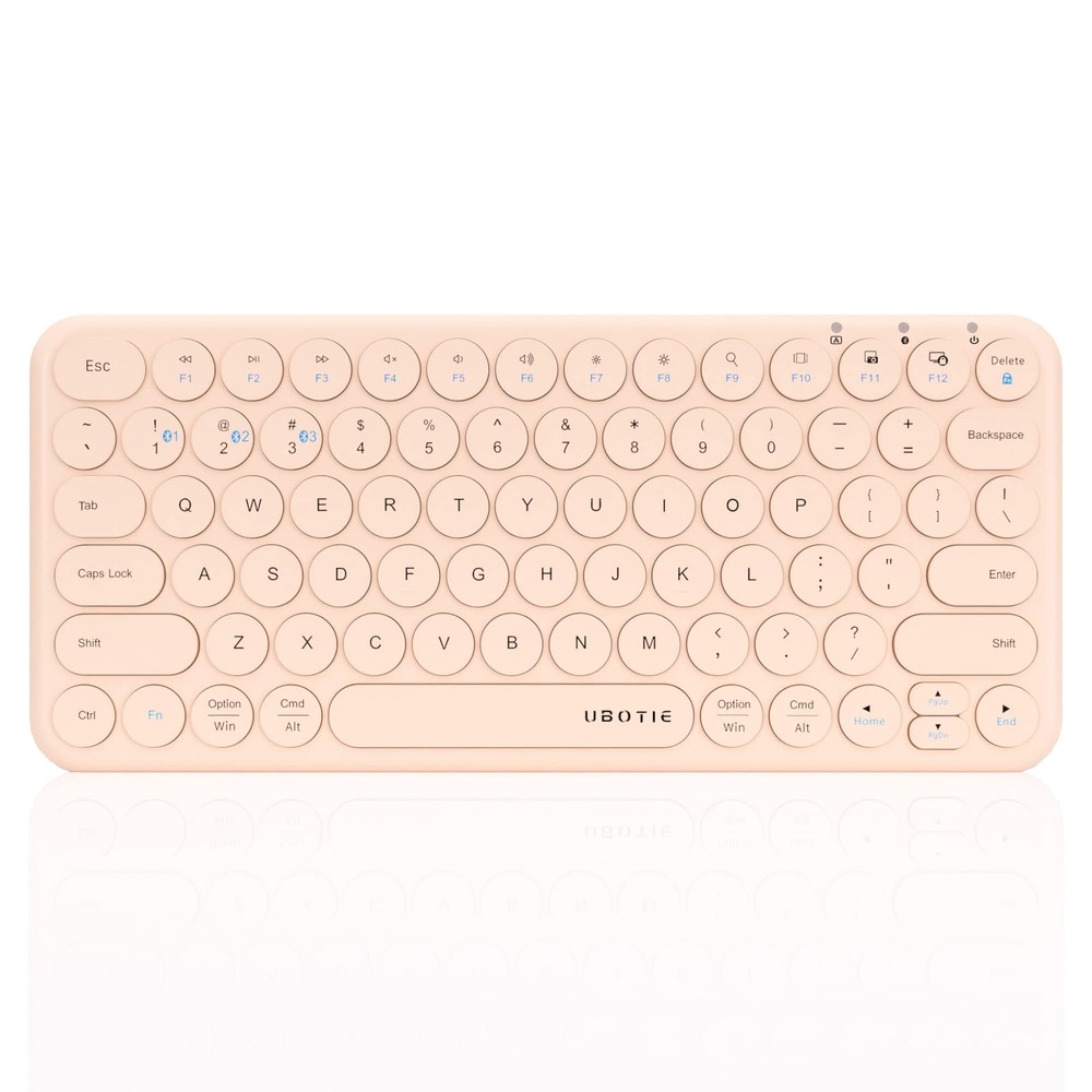 Slim Pink Bluetooth Keyboard 78-Key Scissor Switch for Tablet PC