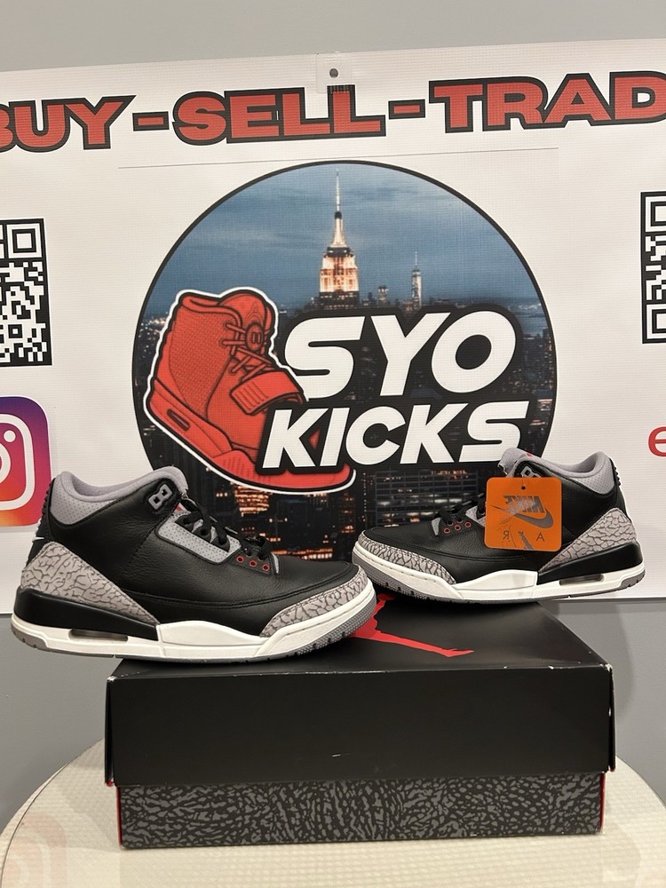 Size 8 - Air Jordan 3 Retro OG 2024 Black Cement