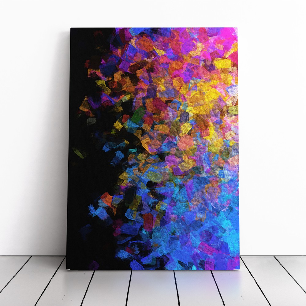 Really Nothing Abstract Canvas Wall Art Print Framed Picture Decor Dining Room