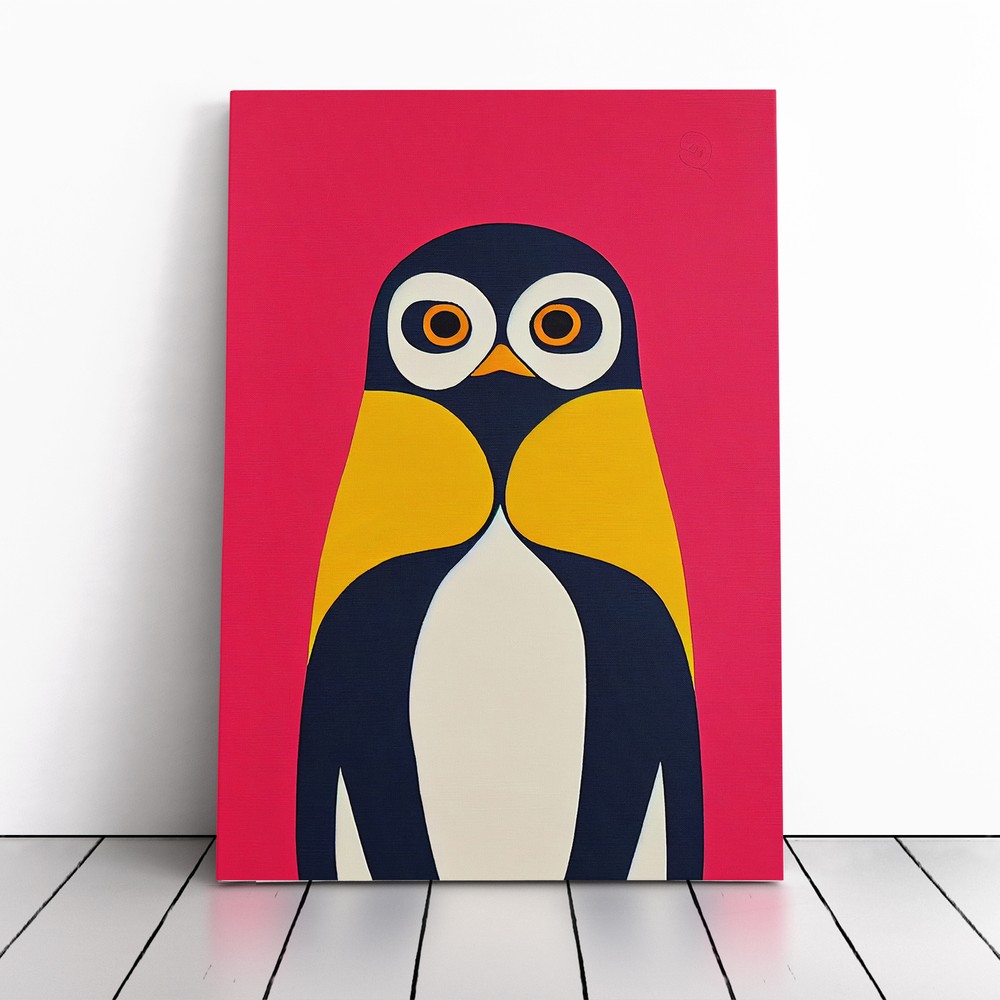 Penguin Pop Art Vol.3 Canvas Wall Art Print Framed Picture Decor Living Room
