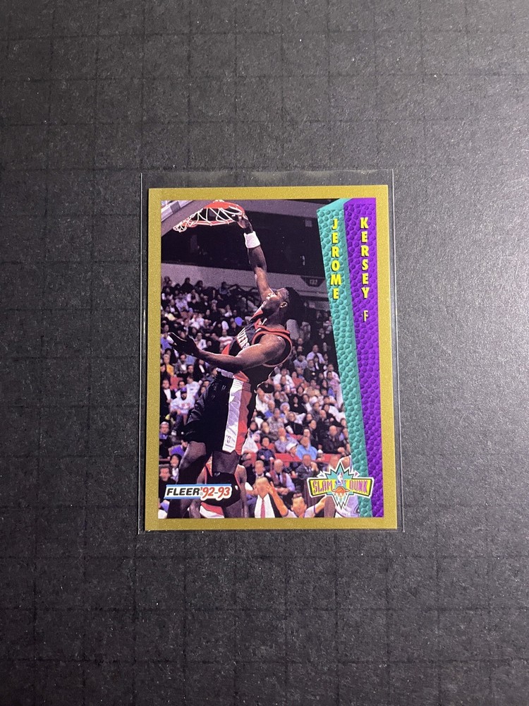 1992-93 Fleer Jerome Kersey Slam Dunk Card #293 - Portland Trail Blazers (3)