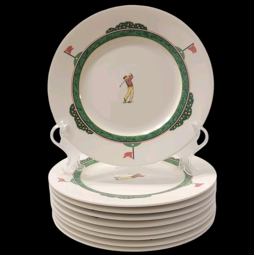 Christopher Stuart Golf Fairway Optima Fine China 8.5 Inch Salad Plate HK204