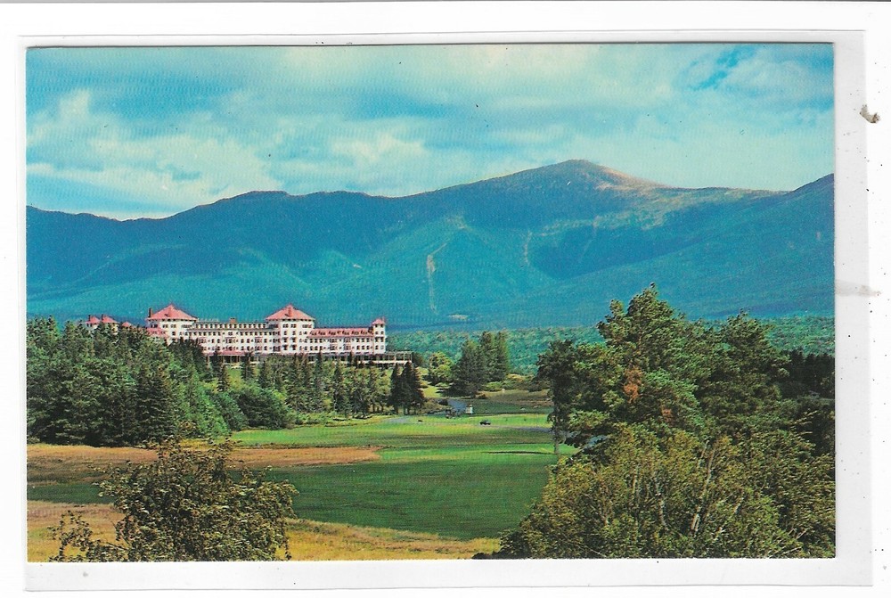 VTG Postcard Mount Washington Motel & Presidential Range, White Mountains, NH