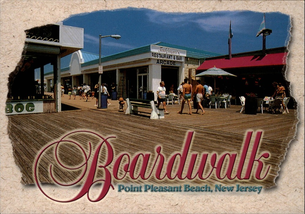New Jersey Point Pleasant Beach Boardwalk Pavilion ~ unused postcard sku379