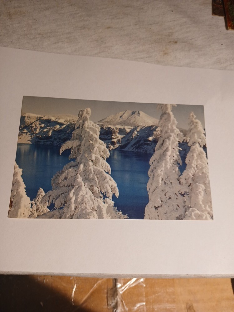 Postcard Crater Lake, In Winter Splendor, Oregon