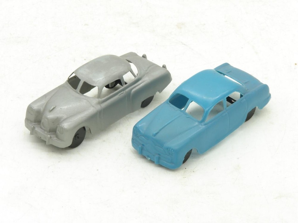 Marx O Gauge Lot of 2 Original Plastic Automobile Carrier Loads Studebaker Ford